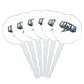 University of New England Secondary Logo Cupcake Picks Toppers Decoration Set of 6
