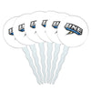 University of New England Secondary Logo Cupcake Picks Toppers Decoration Set of 6