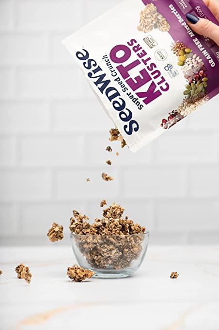 Ozery Bakery Super Seed Crunch Clusters, Mixed Berries, Plant Based, Vegan, Keto Snack, 5.3 Ounce (Pack Of 6)