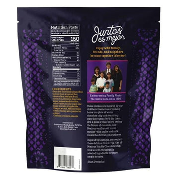 Siete Grain Free Hint Of Mexican Vanilla Chocolate Chip Cookies | Vegan | Gluten Free | Non Gmo | Dairy Free | Made With Almond