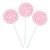 PINK SWIRL LOLLIPOPS - 24 CANDY SUCKERS INDIVIDUALLY WRAPPED - LARGE 2 INCH POPS - CANDY BUFFET