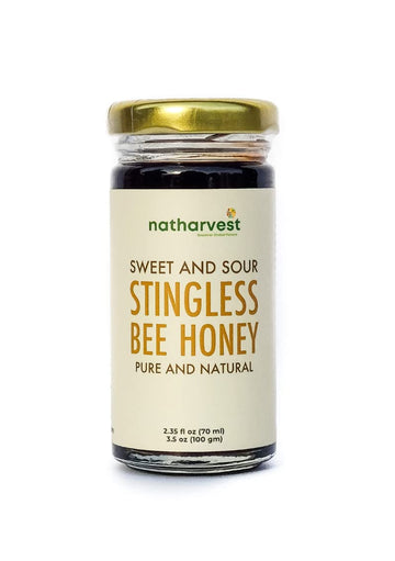 Stingless Bee Honey, Sweet And Sour Meliponini. Contains Low Glycemic Trehalulose, No Sucrose, 2.35 Fl Oz (100 Grams)