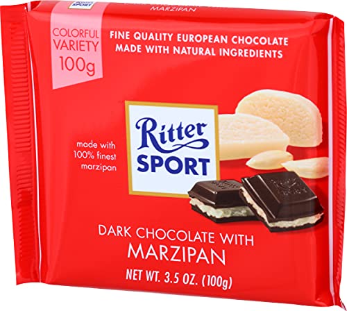 Ritter Dark Chocolate With Marzipan, 3.5 Oz