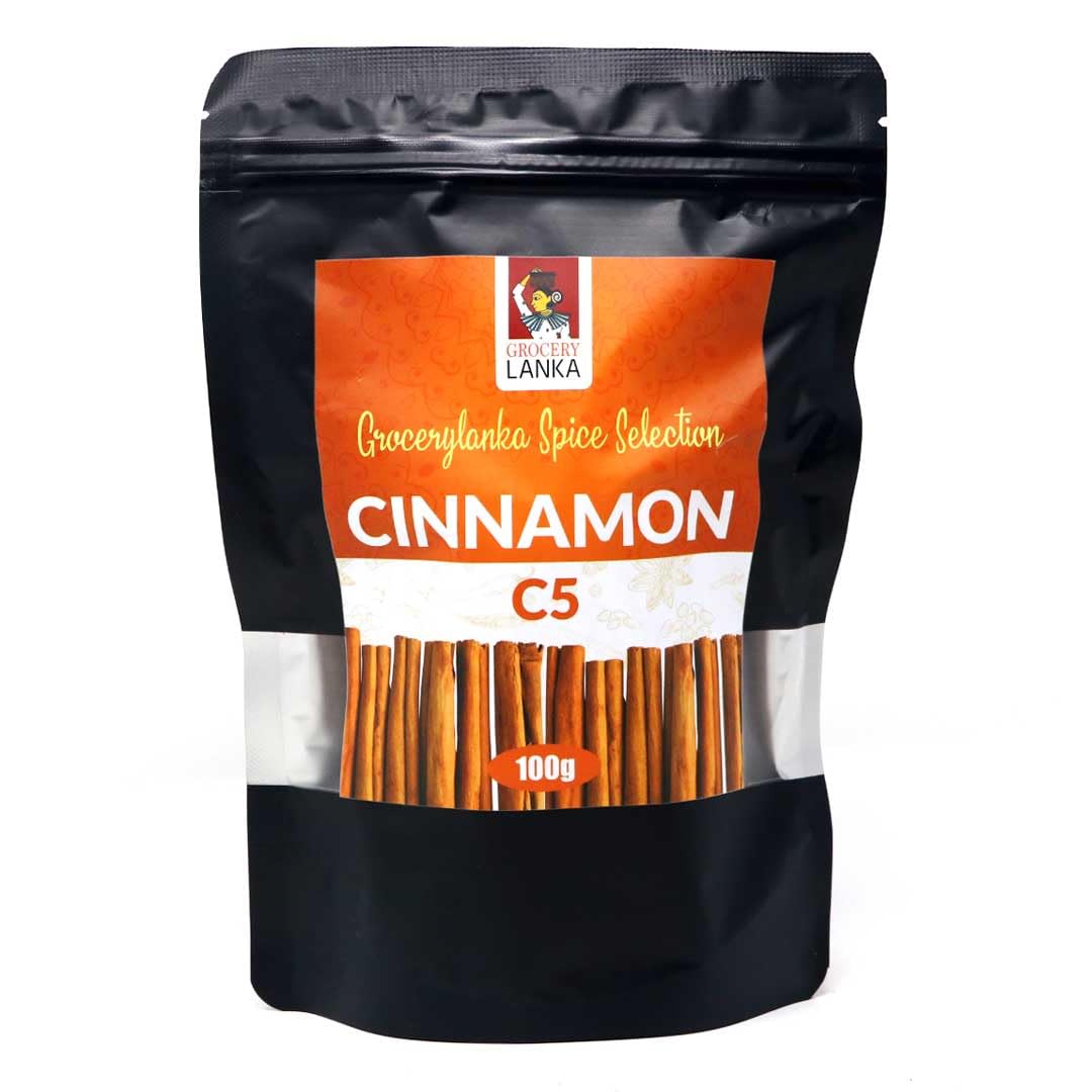 Ceylon Cinnamon Sticks 3.5oz (100g), C5 Grade, True Cinnamon from Sri Lanka, 4 Inch Long, 9-12 Cinnamon Sticks in 3.5oz, Great f