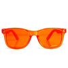 Orange Color Therapy Glasses For Chakra Healing, Chromotherapy, And Mood