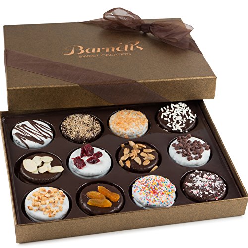 Barnett   S Chocolate Cookies Gift Basket, Gourmet Christmas Holiday Corporate Food Gifts In Elegant Box, Thanksgiving, Hallowee