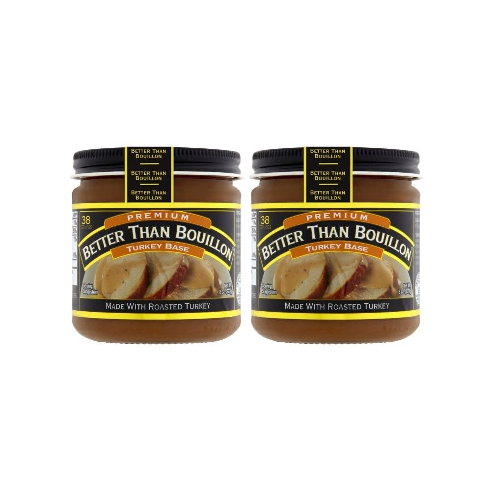 Better Than Bouillon Premium Turkey Base, Roasted Turkey Flavor, 8 Ounce (Pack of 2)