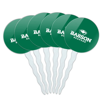 Babson College Primary Logo Cupcake Picks Toppers Decoration Set of 6