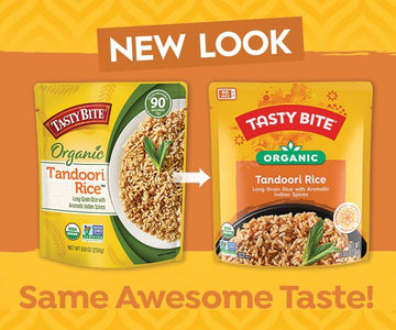 Tasty Bite Organic Tandoori Rice, 8.8 Ounce, Pack of 6, Ready to Eat, Microwavable, Vegan, Gluten-Free