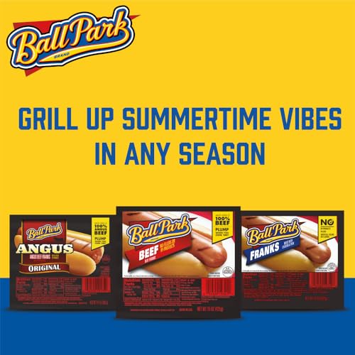 Ball Park Bun Length Beef Hot Dogs, 15 Oz, 8 Count