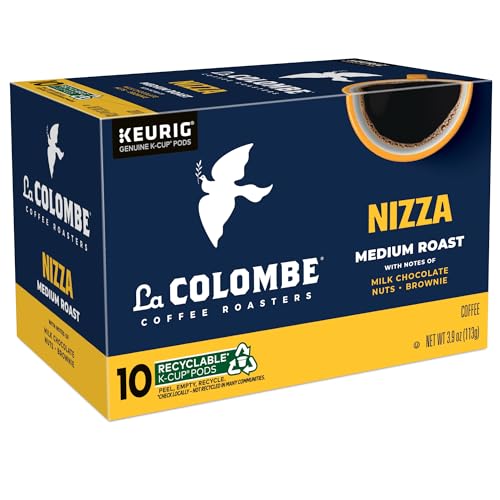 La Colombe Coffee Roasters Nizza Medium Roast Coffee, Single Serve Keurig K-Cup Pods, 10-Count Box