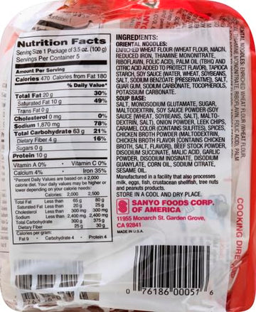 Sapporo Ichiban Original Ramen Noodles, 17.5 Oz