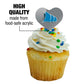 GRAPHICS & MORE Cupcake Picks Set of 6 - Heart Decoration Toppers - Acrylic - College of Coastal Georgia
