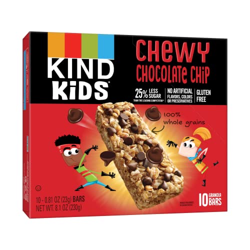 Kind Kids Granola Chewy Bar, Chocolate Chip, 10 Count