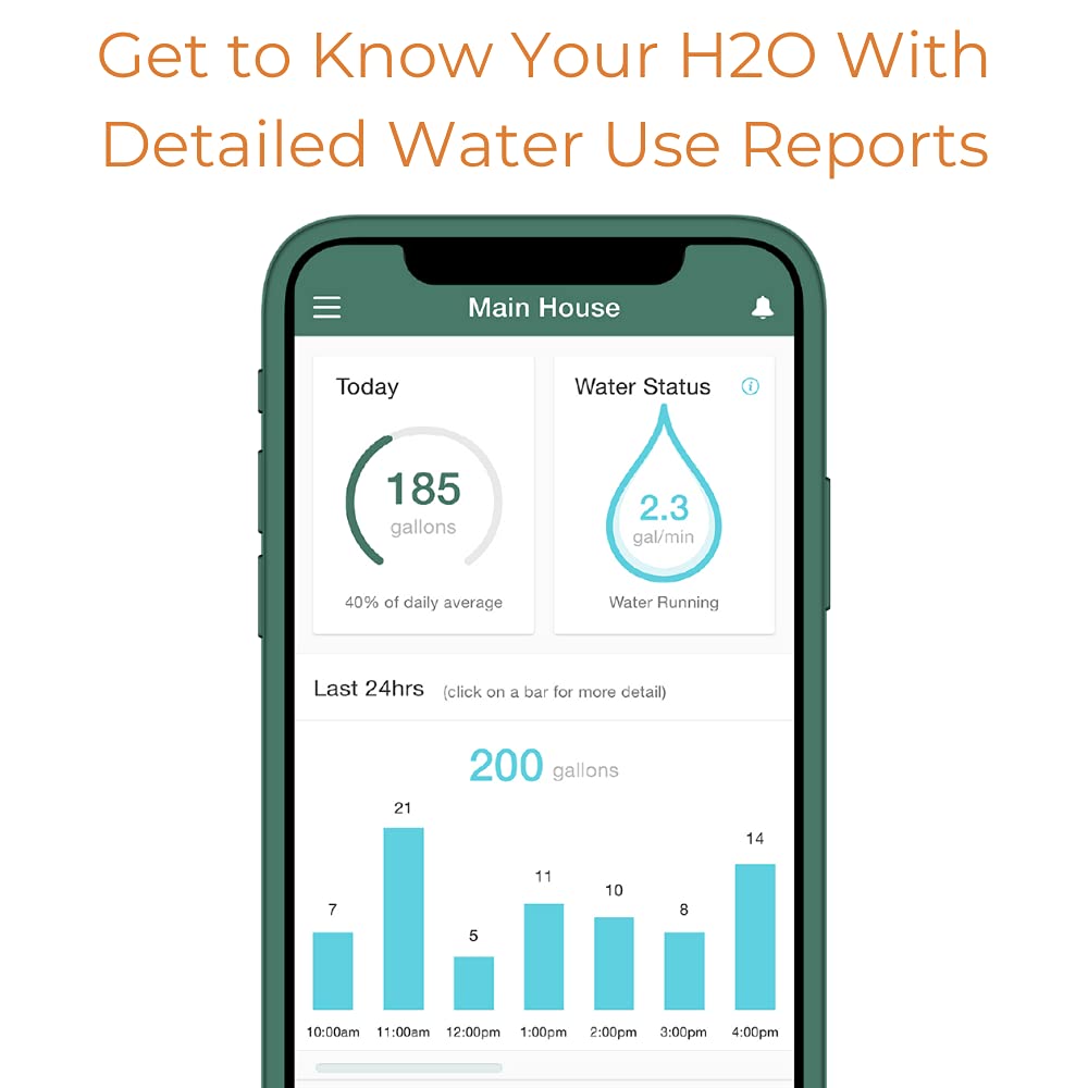 Flume 2 Smart Home Water Monitor & Water Leak Detector: Detect Water Leaks Before They Cause Damage. Monitor Your Water Use To R