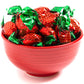 Strawberry Hard Candy - 5 Pounds - Strawberry Bon Bons - Strawberry Filled Hard Candies - Red and Green Candy - Classic Hard Can
