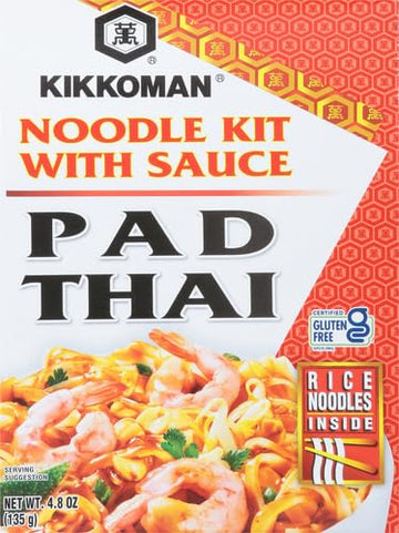 Kikkoman Padthai Noodle Kit, 4.8 Oz, Perfect for Quick Meals, Pack of 1