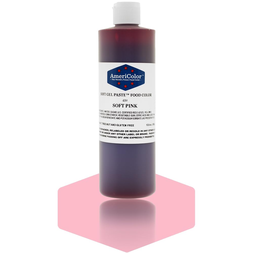 SOFT PINK 13.5 Ounce Soft Gel Paste Food Color