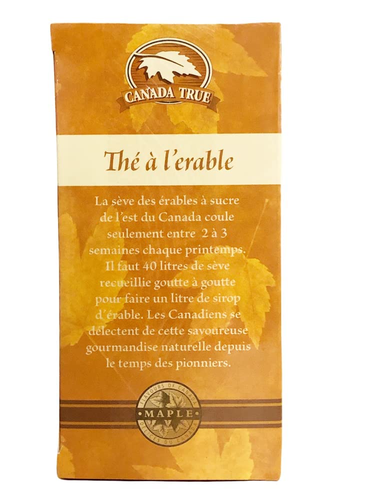 Canada True Maple Tea 25 Tea Bags, 50G (1.75Oz), Product Of Canada