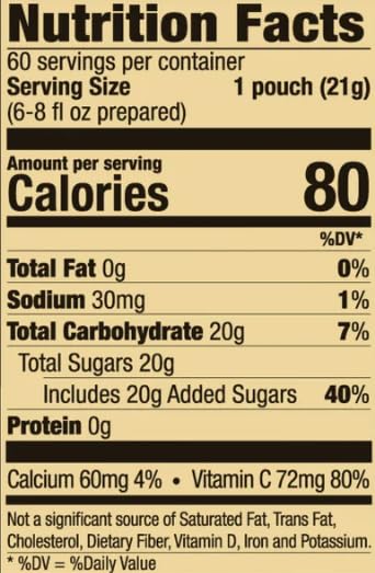 Guong Alpine Spiced Apple Cider Drink Mix, Original, 0.74 oz, 120 Count