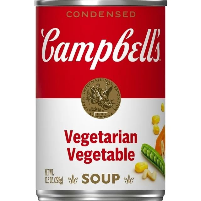 Campbells Condensed Vegetarian Vegetable Soup, 10.5 Ounce Cans (Pack of 6)