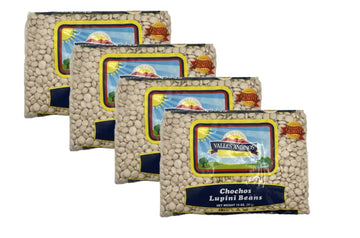 Valles Andinos Chochos Lupini Beans 14oz/397g | 100% Natural | Peruvian Beans | 4 PACK
