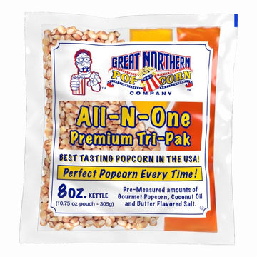 Great Northern Popcorn All-In-One Premium Tri-Pak Popcorn - 12/Case