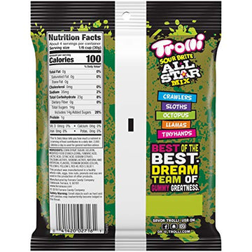Trolli Sour Brite Crawler All Star Mix, 4.25 Oz