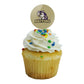 Albion College Secondary Logo Cupcake Picks Toppers Decoration Set Of 6