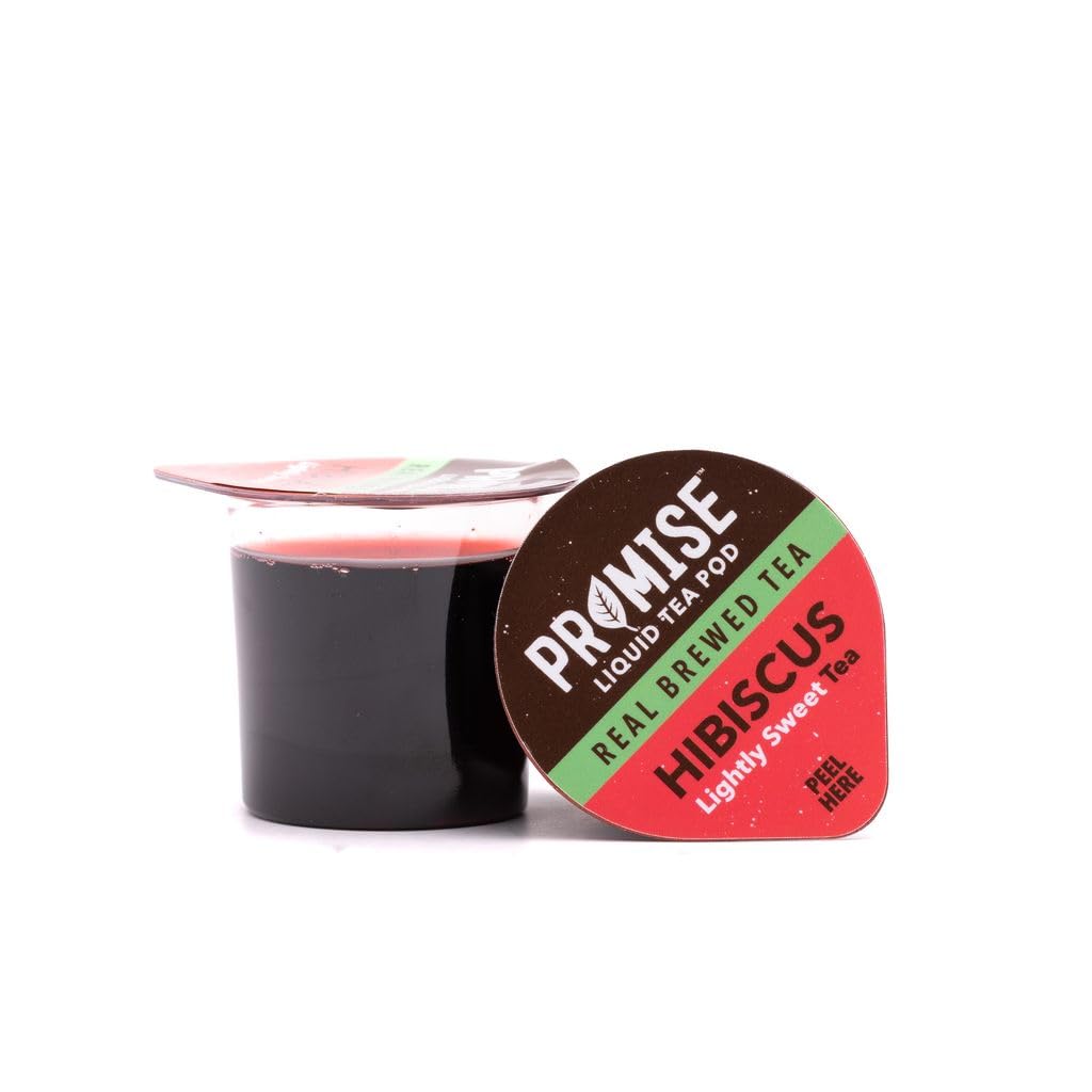 Promise Tea Single Serve Liquid Tea Concentrate Pods By Java House, Peel And Pour (Pack Of 12, Hibiscus)