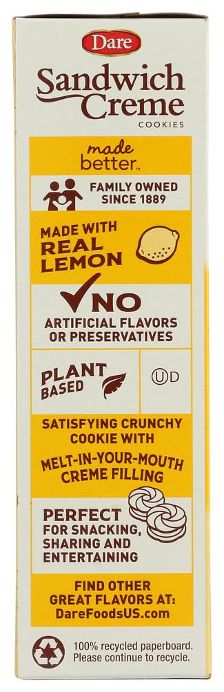 Dare Creme Cookies 10.2 Ounce (Pack Of 2) (Lemon)2