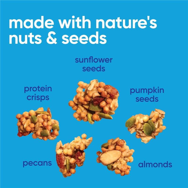NuTrail 17g Protein Nut Granola Cereal  Variety Pack  No Sugar Added  Keto  Low Carb  Gluten Free  Grain Free  Healthy Breakfast 8 oz. 3 Count