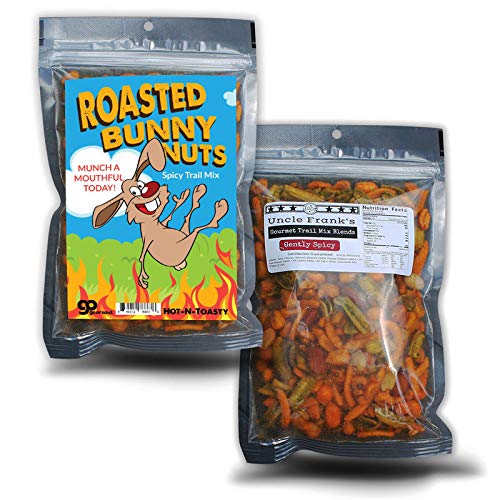 Gears Out Roasted Bunny Nuts Spicy Trail Mix - Funny Easter Gift for Teens and mature-themeds, 13.9 cm x 3.7 cm x 20.4 cm