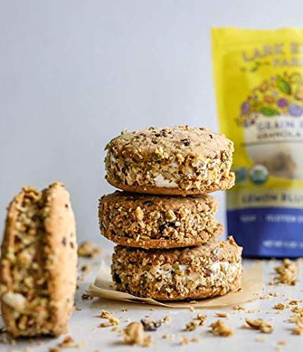 Lark Ellen Farm Grain Free Granola Organic, Raw Sprouted Certified Organic Low Sugar Vegan Granola Clusters, Paleo Granola, Crun