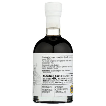 Carandini Emilio Silver Balsamic Vinegar Of Modena Pgi Premium Italian Vinegars | Made In Italy - 8.45 Fl Oz (2 Bottles)