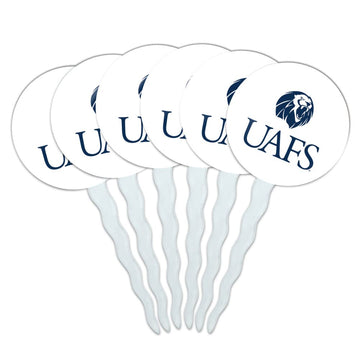GRAPHICS & MORE University of Arkansas - Fort Smith Secondary Logo Cupcake Picks Toppers Decoration Set of 6