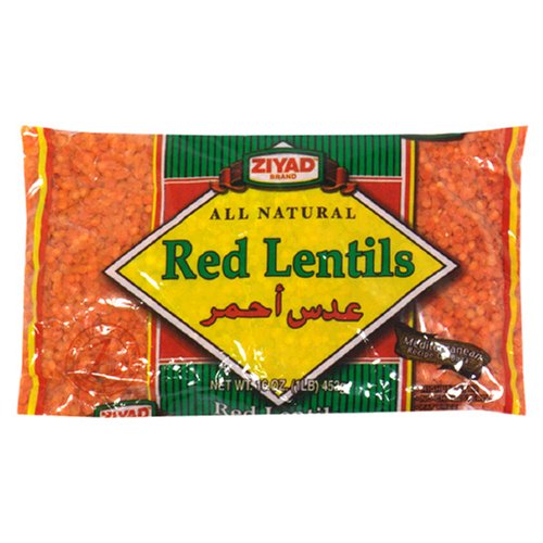 Ziyad  Beans Red Lentil  Case of 6  16 OZ (6x16 OZ)