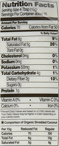 Let'S Do Organic Lite Coconut, Shredded, 8.8 Ounce