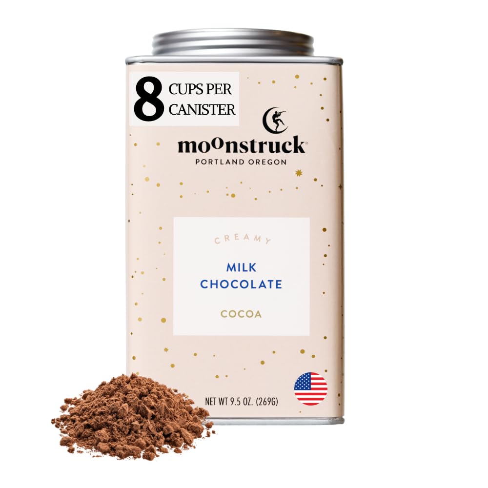Moonstruck Chocolate Creamy Milk Chocolate Hot Cocoa Mix  9.5oz (Pack of 1)