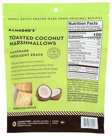 Hammonds Candies Toasted Coconut Marshmallows, 4 Oz