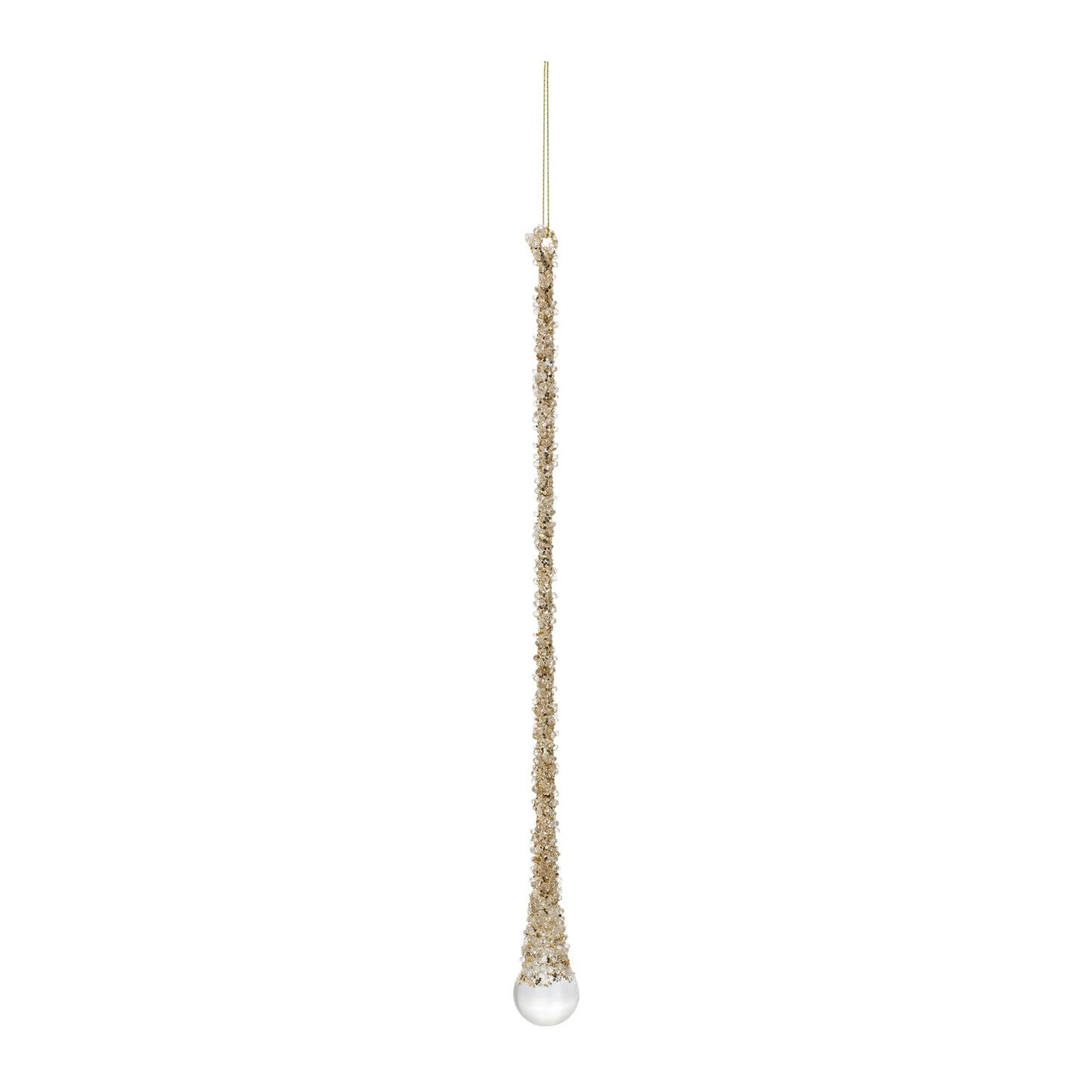 Melrose Icicle Drop Glass Ornaments Set of 3, 10-inch, 12-inch, 14-inch, Multi Color, Model 83716
