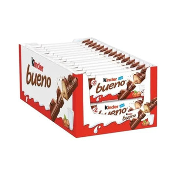 Ferrero Kinder Bueno Wafer Cookies, 1.5 Ounce (43 g) (Pack of 30)