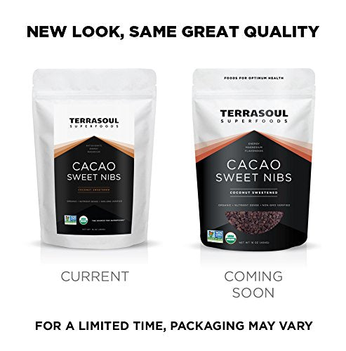 Terrasoul Superfoods Organic Sweet Cacao Nibs, 5 Pounds