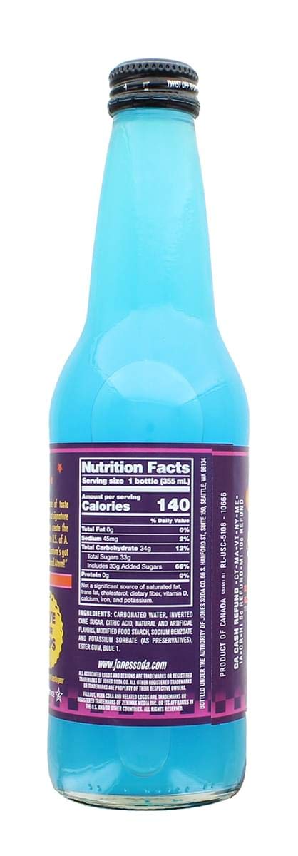 Jones Soda Nuka-Cola Quantum Berry Flavored Soda, 12 Fl Oz (Pack of 2)