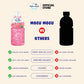 Mogu Mogu Drink Variety Pack - 6 Chewable Juice Boxes with Lychee, Mango, and Strawberry Flavors for Kids