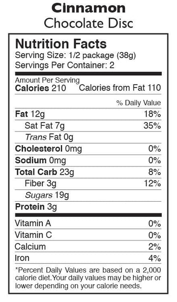 Taza Chocolate Organic Mexicano Disc 50% Dark Chocolate, Cinnamon, 2.7 Ounce (1 Count), Vegan