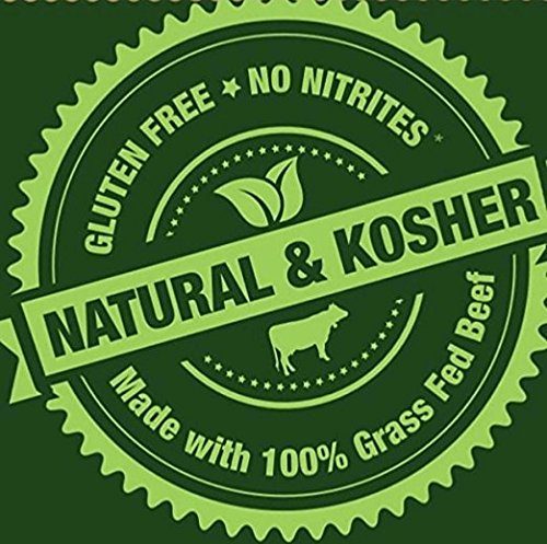 Aufschnitt Beef Jerky - Barbecue - 12 Pack (2 Oz Each) - Kosher Glatt Star-K Certification Gluten Free All Natural No Nitrites G