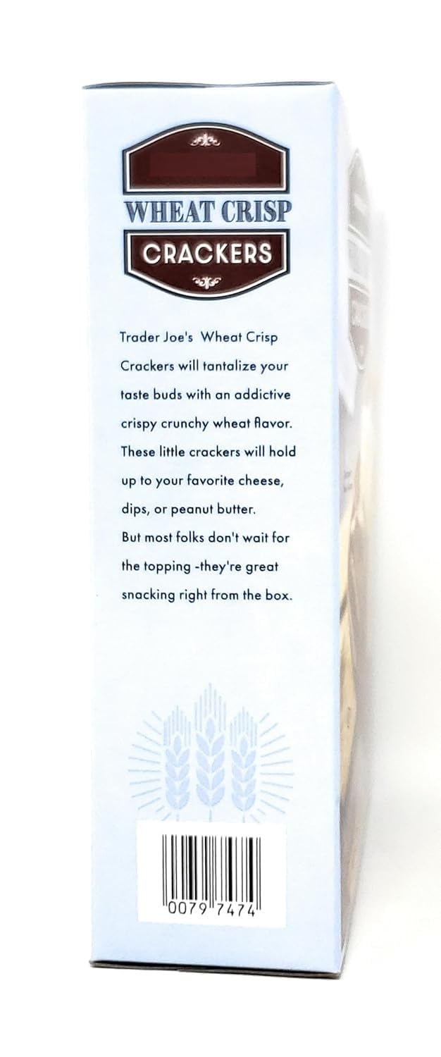 Wheat Crisp Crackers by Trader Joes 9oz/255g (Pack of 1)