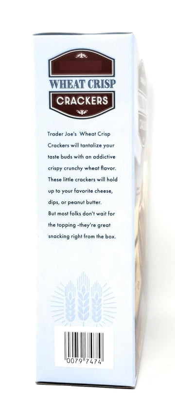 Wheat Crisp Crackers by Trader Joes 9oz/255g (Pack of 1)