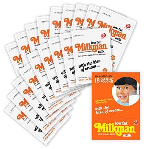 Milkman Low-Fat Dry Milk Powder - 8g Protein, Vitamins A&D - 32 Oz (18 Pack) - Hormone Free, Kosher, Shelf Stable